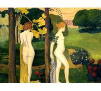 DTAUPREB Juego de pintura por números para adultos, dos desnudos en un paisaje, pintura al óleo de bricolaje, juegos de pintura digital por números sobre lienzo