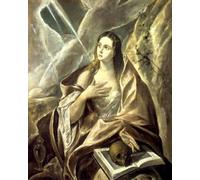 DTAUPREB Pintura al óleo para adultos y niños, penitente María Magdalena El Greco, pintura por números, dibujo en lienzo, decoración artística