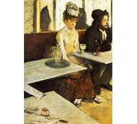 DTAUPREB Pintura por números para adultos, pintura al óleo, el bebedor de absenta Edgar Degas, pintura por números, dibujo en lienzo, decoración de regalos
