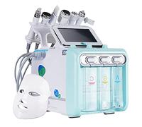 DTBBKSY 7 en 1 Eau Oxygène Hydrafacial Machine Soins du Visage ÉquipementProfessionnel Peau Rajeunissement Petit Bulle Dispositif pour Le Nettoyage en Profondeur,Blue
