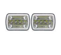 Dtbdfak Faro Delanteros Faros Delanteros LED H6054 5x7 Y 7x6 Para Chrysler Para Conquest Para Córdoba (1980-1983) Luz Alta/baja Diurna Direccionales Montaje de faros(2pcs Chrome D)