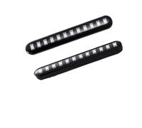 Dtbdfak luz trasera de motocicleta Tira De Luces LED De 12 V Para Intermitentes Motocicleta, Luces Freno Traseras Secuenciales Ámbar Con Flujo Agua, 12 LED Moto Luces Traseras