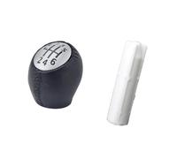Dtbdfak Palanca Cambios Para Laguna II 2001-2006 2007 2008 Adaptador De Manillar De Cuero 6 Perilla De Cambio De Velocidad Varilla Palanca Pluma Funda Interior Pomos Palanca Cambios(1 juego)