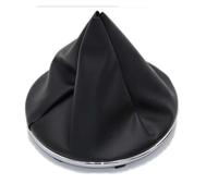 Dtbdfak Pomo Coche Para Fiat 500 500C 2007-2018 5 Perilla De Cambio De Velocidad Sitck Head Cuero PU Gorra Negra Brillante Palanca Cambios(Gear boot)