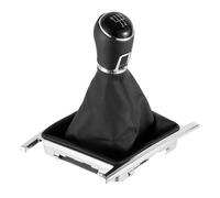 Dtbdfak Pomo Coche Para VW Para Amarok 2010-2022 Palanca Manual 5/6 Velocidades Con Bota Cuero PU Perilla De Palanca De Cambios De Coche Palanca Cambios(5 speed)