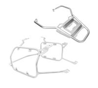 Dtbdfak Portaequipajes Trasero para Moto para F800GS 2024-2025 Alforjas Rack Soporte Alforja Acero Inoxidable Estuche Superior Sillín Motocicleta(One Set Silver)
