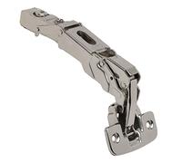 DTC - Bisagra de puerta de armario de cocina con cierre automático de 155 grados, gran angular, para esquina Lazy Susan, C80A605, acabado chapado en níquel (la placa de montaje de la base se vende por