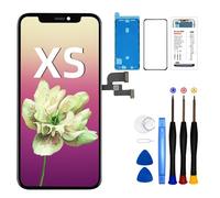 DTD Pantalla de repuesto para iPhone XS, color negro, pantalla LCD de 5.8 pulgadas, digitalizador táctil con kit de herramientas de reparación A1920, A2097, A2098, A2099, A2100