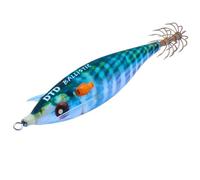 DTD Pescado real balístico - 14,6 g, EGI #3.0, 90 mm, tipo cloth, color BO, SINK. Velocidad 6,5 S/M