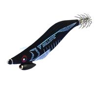 DTD Señuelo de calamar con funda de tela balística EGI 3.0 de color completo - 1 pieza - Negro - 100 mm - 165 g - Punta de aguja - Cefalópodos - Anzuelo de pesca de calamar