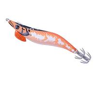 DTD Señuelo Tonanara para cefalópodos - Camarón luminoso de noche y apto para la pesca de pulpo, sepia, calamares X EGI 3.0 Orange