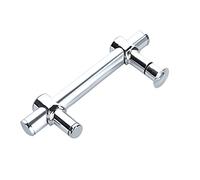 DTDMY Tirador de Puerta de Ducha de Acero Inoxidable, Tirador de Puerta de Cristal Cromado para Ducha, Tirador para mampara de Ducha, Tirador de Puerta de baño Interno/Externo (Size : 145mm)