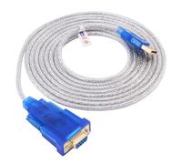 DTech Adaptador USB a serie 3 m USB a RS232 DB9 cable hembra puerto COM con chipset FTDI compatible con Windows 11 10 8 7 Mac Linux