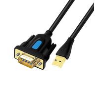 DTECH Adaptador USB a serie DB9 RS232 Cable Prolific Chip PL2303 DB9 Conector Cable Compatible con Windows 11 10 8 7 Mac Linux (1M)