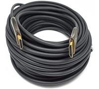 DTECH Cable HDMI de fibra óptica delgado 2.0 UHD 4K 60Hz 18Gbps en instalación de pared para proyector Ultra HD Gaming Monitor Proyector (200ft)