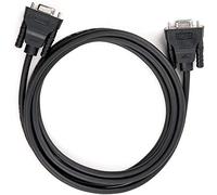 DTECH Cable serie DB9 recto de 4,5 m, hembra a hembra, cable conector COM de 9 pines para comunicaciones de datos (5 m negro)