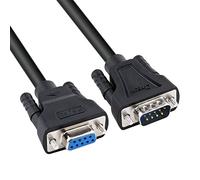 DTECH DB9 RS232 cable de serie macho a hembra extensión Null módem cable cruz TX/RX línea para comunicación de datos