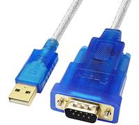 DTECH FTDI USB a cable adaptador serie DB9 RS232 puerto macho FT232RL Chipset compatible con Windows 11 10 8 7 y Mac Linux (6 pies)