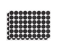 DTGN 21mm (D) Tornillo Agujero Cubierta Pegatinas - 2 Hoja 108uds - Bueno para Muebles Armario Silla - PVC Impermeable Agujero Tapas - Negro-Marrón