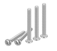 DTGN 30 Pieza Tornillos de Máquina de Cabeza Plana M3x60mm Rosca Métrica | Acero Inoxidable 304, con Cabeza Phillips, Gruesa Completa, Acabado Brillante