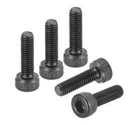 DTGN M3-0.5x8 Tornillo de Cabeza Plana Hexagonal, 50pcs, para Bicicletas de Carretera Automóvil Motocicleta, Tornillo Cilíndrico Hueca Hexagonal de Acero al Carbono, Negro