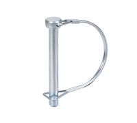 DTGN Pasador de Bloqueo de Eje de 8 mm x 72 mm (DxL) Tono Plateado