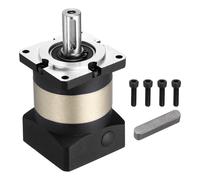 DTGN Reductor de velocidad de caja de cambios planetaria, relación 10:1, contragolpe 12, velocidad de arco mínimo, 3000 rpm, orificio de entrada y eje de salida, bueno para enrutador CNC, servomotor