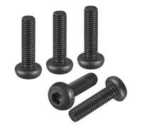 DTGN Tornillo de seguridad Torx de cabeza plana M8 x 30 mm, paquete de 12 unidades, bueno para maquinaria, cabeza de botón de acero al carbono, tornillos Torx Star Drive, sujetadores de seguridad