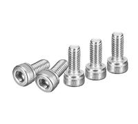 DTGN Tornillos de Cabeza Hexagonal con Cabeza de Enchufe M4x8mm 50 Uds Acero Inoxidable 304 Métricos Rosca Gruesa UNC Completamente Roscados Acabado Brillante