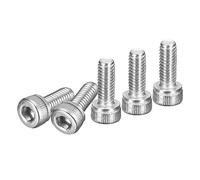 DTGN Tornillos de Cabeza Hexagonal M4x10mm 50 Uds Acero Inoxidable 304 Métricos con Cabeza Hexagonal Acabado Brillante Rosca UNC Gruesa Totalmente Roscados