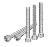 DTGN Tornillos de Cabeza Hexagonal M6x50mm 15 Uds Acero Inoxidable 304 Métricos con Cabeza Hexagonal Acabado Brillante Rosca UNC Gruesa Totalmente Roscados