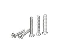 DTGN Tornillos de Cabeza Redonda con Hexágono Interior M2-0.4x12mm Paquete de 100 Bueno para Máquinas Acero Inoxidable 304 18/8 Tornillos de Rosca Completa