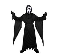 Dtiaagto Scream Ghost Face - Disfraz para niños y niñas, disfraz de terror para Halloween, 12 a 14 años