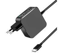 DTK 65W USB C Cargador para Portátil y Tableta, Type C Fuente de Alimentación Adaptador para, HP, DELL, ASUS, Acer, Samsung, Google Chromebook, Huawei Matebook y más