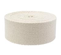 DTKJ Cinta de algodón para correas de bolsa de 25 mm 38 mm, alta tenacidad mochila correa correas cinta de coser accesorios de bricolaje, 10 yardas/lote, beige, 38 mm,