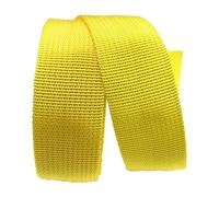 DTKJ Correa de Polipropileno Resistente, Cinta de Nailon de Lona, Bolsa de cinturón para Mascotas, Bolsa de Costura, Accesorios de Bricolaje, 10 Yardas/Lote, Amarillo, 50 mm,