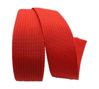 DTKJ Correa de Polipropileno Resistente, Cinta de Nailon de Lona, Bolsa de cinturón para Mascotas, Bolsa de Costura, Accesorios de Bricolaje, 10 Yardas/Lote, Red, 50 mm,