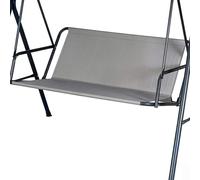 DTLEO Lona de Repuesto para Asiento de Balancín de Jardín 2/3 Plazas, Funda de Cojín Exterior de Tela Oxford 600D Impermeable y Resistente a Desgarros,Gris,127 * 50 * 50cm