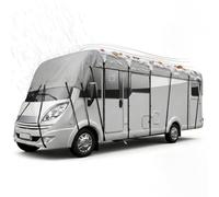 DTLEO Protector Techo Autocaravana Lona Protectora Impermeable, Transpirable y Anti-UV, Funda Protectora Sol y Lluvia Camper,Gris,6.5 * 3M Fits 18to21 ft