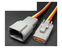 Dtm04-2p conector de arnés coche Deutsch sellado resistente al agua 2/3/4/6/8/12 Pin Sensor cable enchufe longitud del 15cm(3p strip line,1sets)