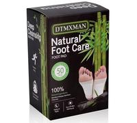 DtMxMan Almohadillas de bambú para pies, limpieza natural, promueve el sueño, adecuadas para relajación diaria de pies, 50 unidades