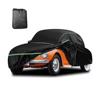 DTNESS Fundas Protectoras para Volkswagen Beetle Bug Sedan de 2 Puertas para VW 1960-1980, 210D, Impermeables, UV, Ajuste Personalizado, con Capa de algodón, Puerta con Cremallera, Tira Reflectante