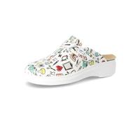 dtorres - Zueco Señora Iconos - Master Plus - Calzado Profesional Fabricado en España - Confortable y Ligero - Doble Plantilla con Micromasaje - Suela Antideslizante - Tallas 39