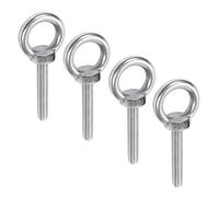 Dtoterul 4 Piezas Anillos de Elevación M10 Tornillo de Ojo de Elevación de Acero Inoxidable 304 Perno Ojo de Levantamiento Tuerca de Ojo Rosca de Elevación Tornillos de Anillo Macho