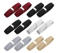 Dtoterul Soportes de Mangas Ajustables 6 Pares Gomas Elásticas Ajustables Unisex Elástico Ajustable Brazalete Soporte Ajustable para Camisas Sujeta Mangas Antideslizantes para Fijar Camisas