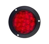 Dtpnoa Luz Antiniebla 1/2 Luces Traseras Redondas 12V 24V 16 LED 4 Pulgadas Intermitentes Freno Luz Marcha Atrás Para Coche Camión Remolque Rojo Amarillo Blanco
