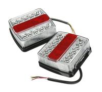 Dtpnoa Luz Antiniebla Kit 2 Luces Traseras LED Sumergibles Para Remolque 12V 15LED Para Barco Camión Impermeables Universales Para Autocaravanas.