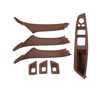 Dtpnoa Manilla puerta Conductor Derecho RHD Para 5 Series F10 F11 F18 520 523 525 528, Interruptor Elevación Ventana, Manija Puerta Interior, Cubierta Panel Tracción Manija Puerta(Model A Brown)