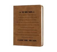 DTUIEUI Valentines Day Gifts for Son Stocking Stuffers Christmas Birthday Fathers Day Thank You New Years Easter Graduation Gift for Son Notebooks Presents for Best Son Ever Gifts