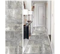 DTUQYX Alfombra larga para pasillo, antideslizante, para cocina, 60 x 200 cm, poliéster, lavable y duradera, con estampado de dormitorio, para salón, oficina, comedor, personalizable por metro